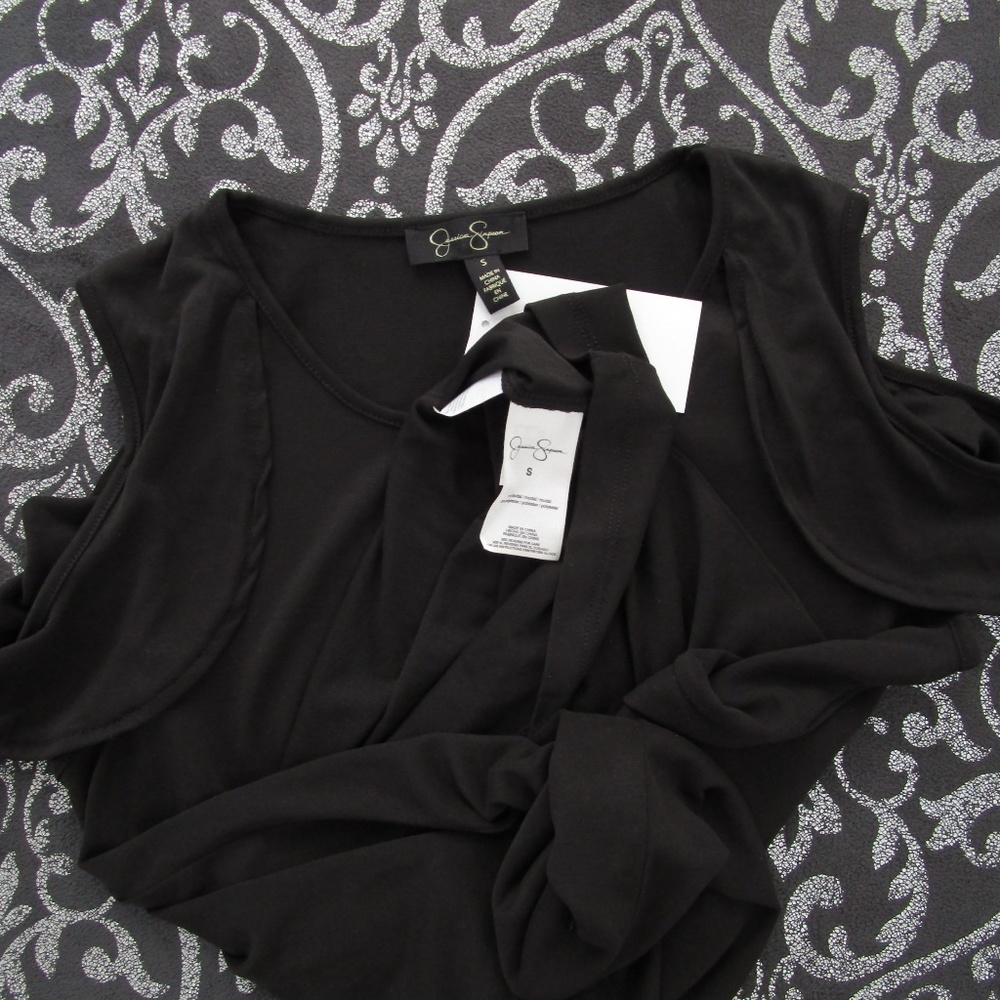 💕 NWT Jessica Simpson Cold Shoulder Shift Midi Dress - Picture 7 of 8